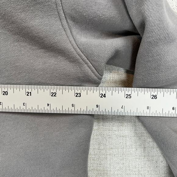 Abercrombie & Fitch Embroidered Brand Hoodie Sweatshirt Men's L Gray A&F - Picture 9 of 10